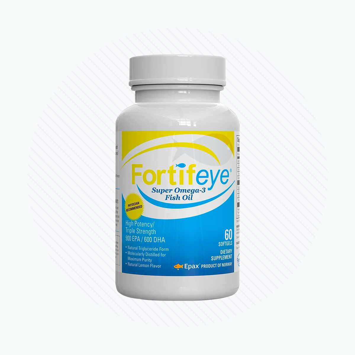 Fortifeye Super Omega-3 Fish Oil Omegas (60ct bottle)