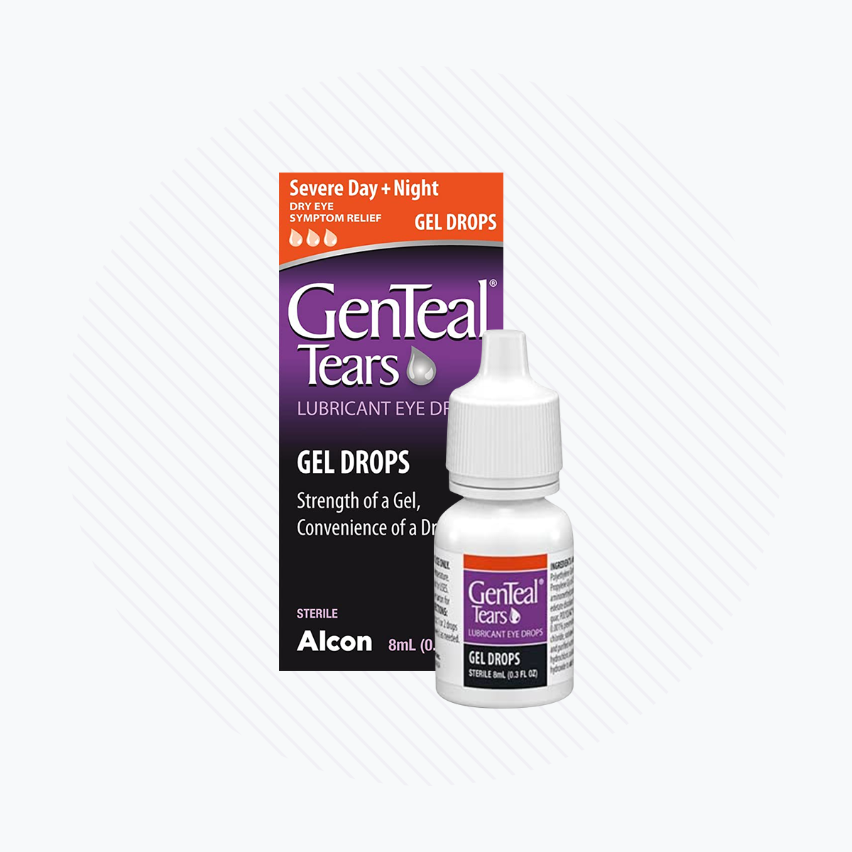 GenTeal Tears Lubricant Gel Eye Drops for Severe Day and Night Relief (8mL 0.3 FL OZ)