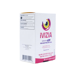 iVIZIA Lubricant Eye Gel for Severe and Nighttime Eye Relief, Preservative-Free, 30 Sterile Single-Use Vials - Dryeye Rescue