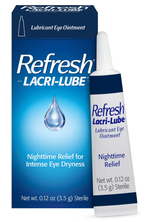 Refresh Lacri - Lube Lubricant Eye Ointment for Nighttime dryness (3,5g Tube) - Dryeye Rescue