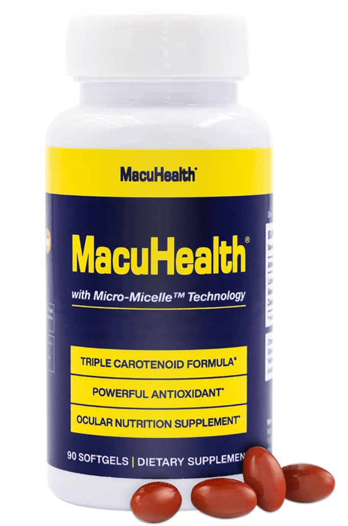 MacuHealth Triple Carotenoid Formula for Adults - Eye Vitamins (90 Softgels, 3 Month Supply) - Dryeye Rescue