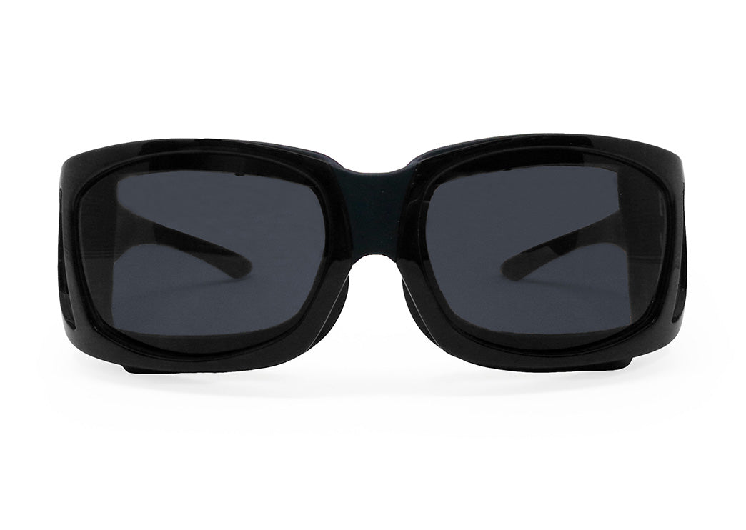 EyeEco Small Moisture Release Eyewear- (Matte Black with Gray Lens) - Dryeye Rescue