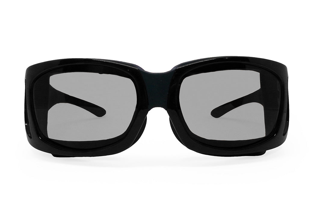 EyeEco Small Moisture Release Eyewear- (Shiny Black with Clear Lens) - Dryeye Rescue