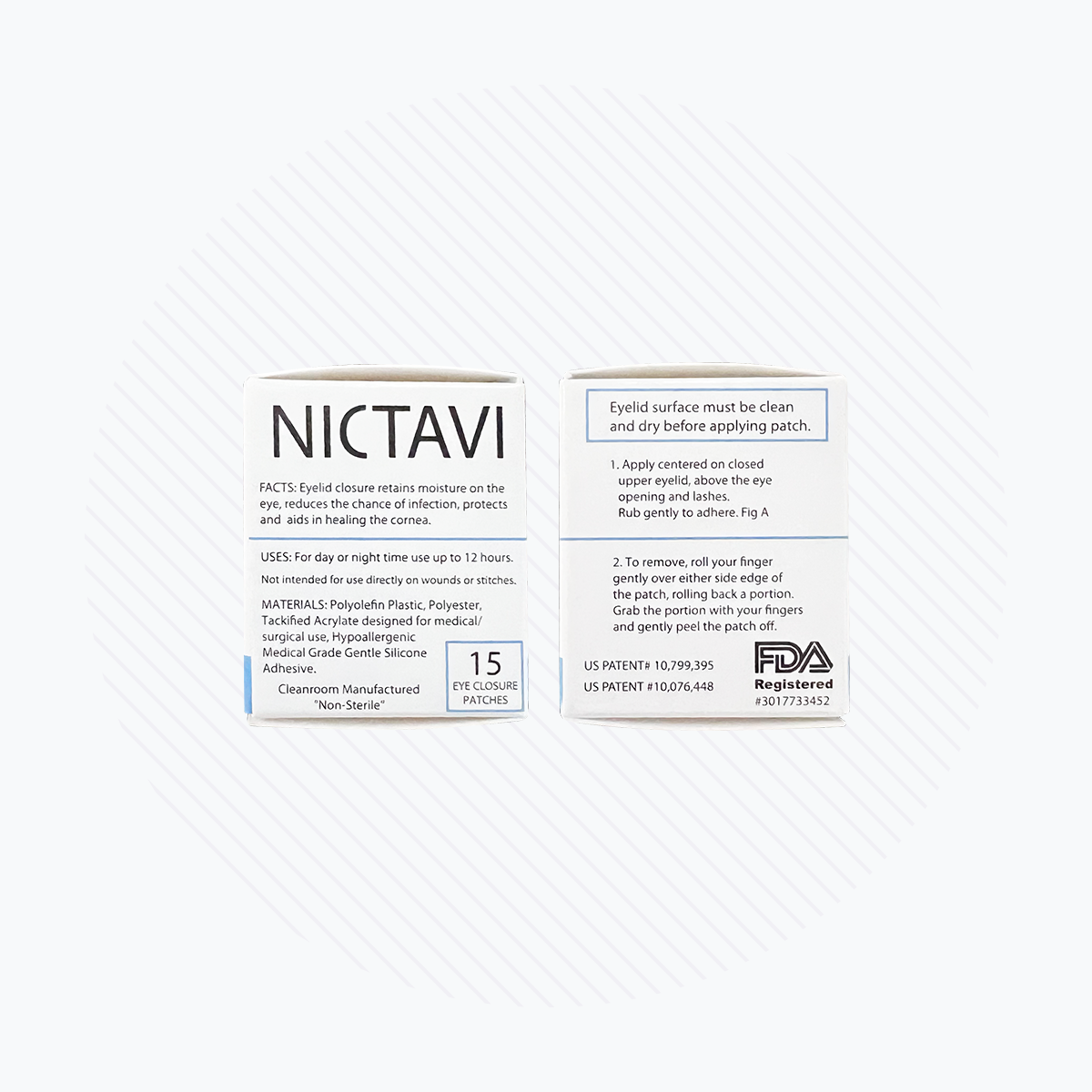 Nictavi Disposable Device for Nighttime Eye Lid Closure (15ct)