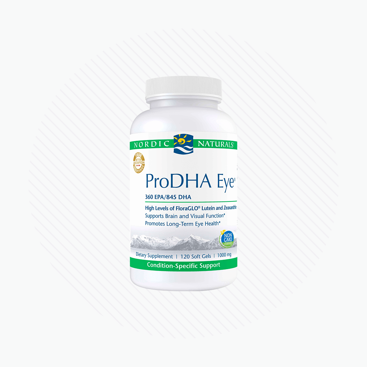 Nordic Naturals ProDHA Eye, Lemon - 60/120 Soft Gels - 1460 mg Omega - 3 + FloraGLO Lutein & Zeaxanthin - Dryeye Rescue