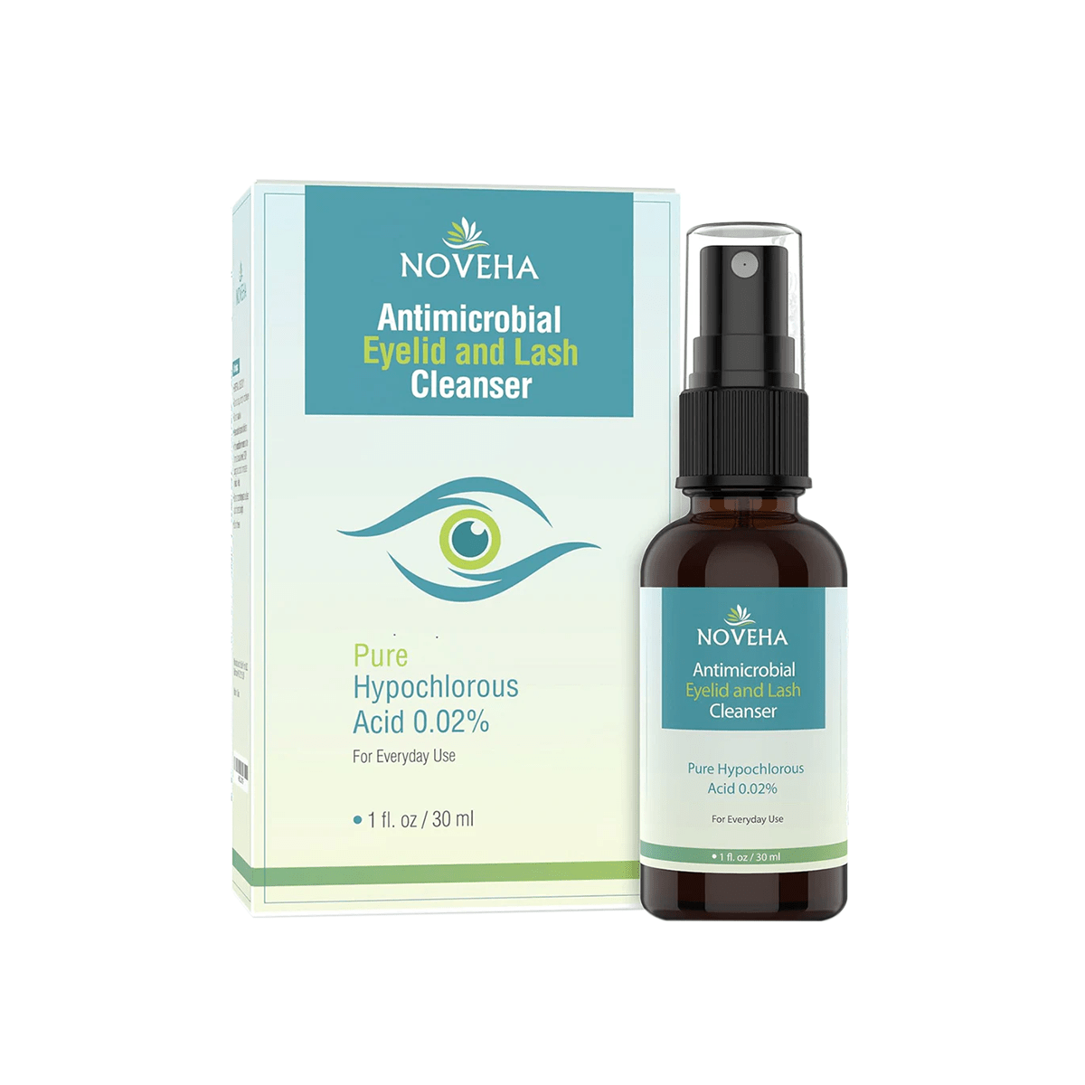 Noveha Hypochlorous Acid Eyelid and Lash Cleanser (30mL) - Dryeye Rescue