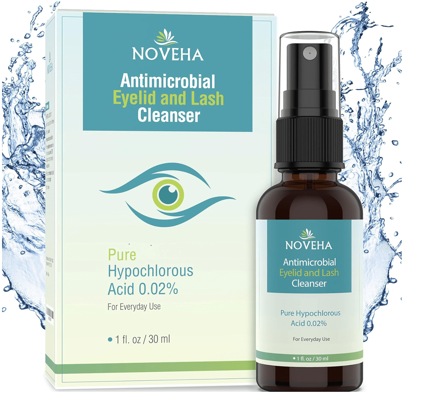 Noveha Hypochlorous Acid Eyelid and Lash Cleanser (30mL) - Dryeye Rescue