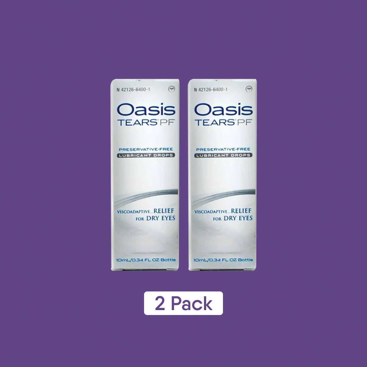 Oasis Tears PreservativeFree Eye Drops (Multidrop Bottle) 2Pack 600