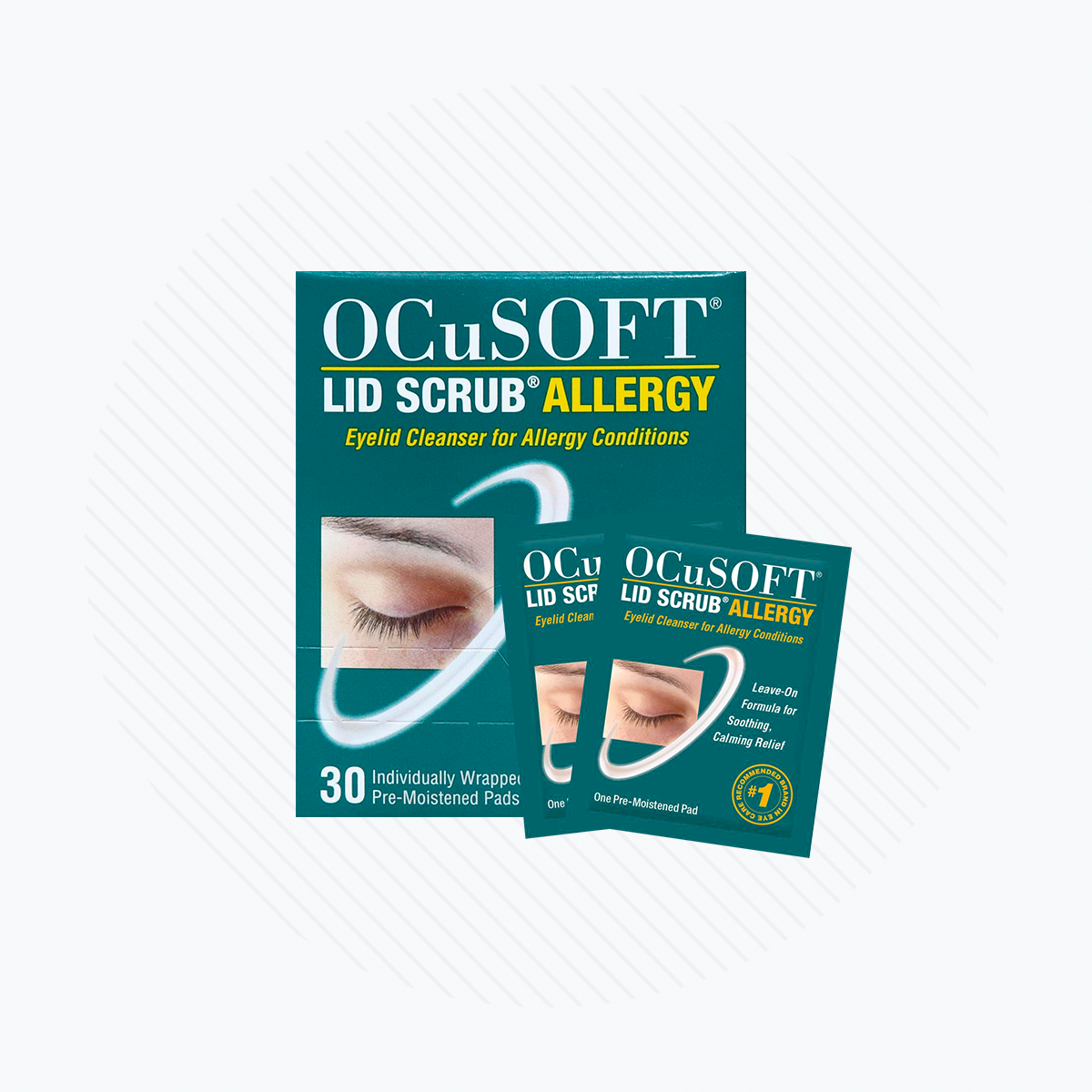 Ocusoft Lid Scrub  Allergy Eyelid Cleanser (2 x 30 Wipes) 2-Pack