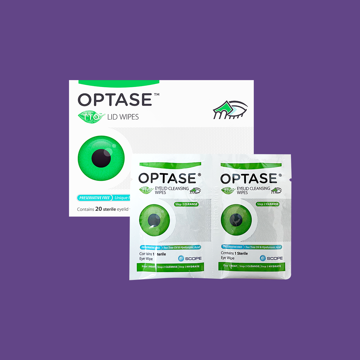 Optase DryEye Kit (A) Heat Mask, Cleansing Wipes, Intense Eye Drops