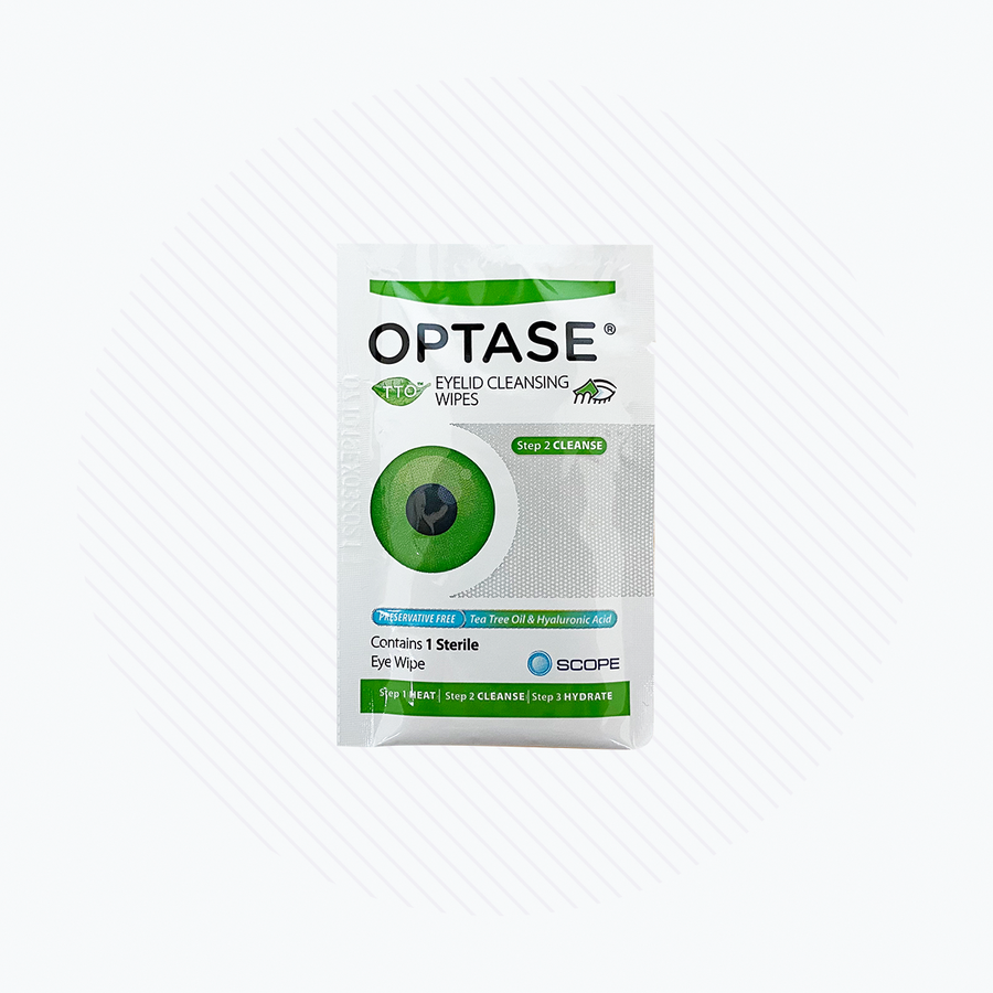 Optase Tea Tree Oil Eyelid Wipes Preservative Free wipes for Dry Eye