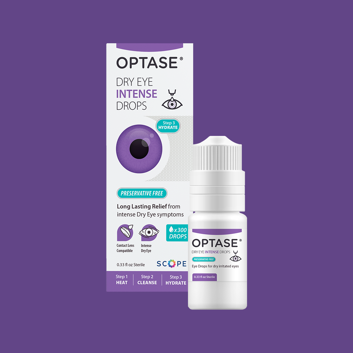 Optase DryEye Kit (C) Heat Mask, Cleaning Gel, and Intense Drops