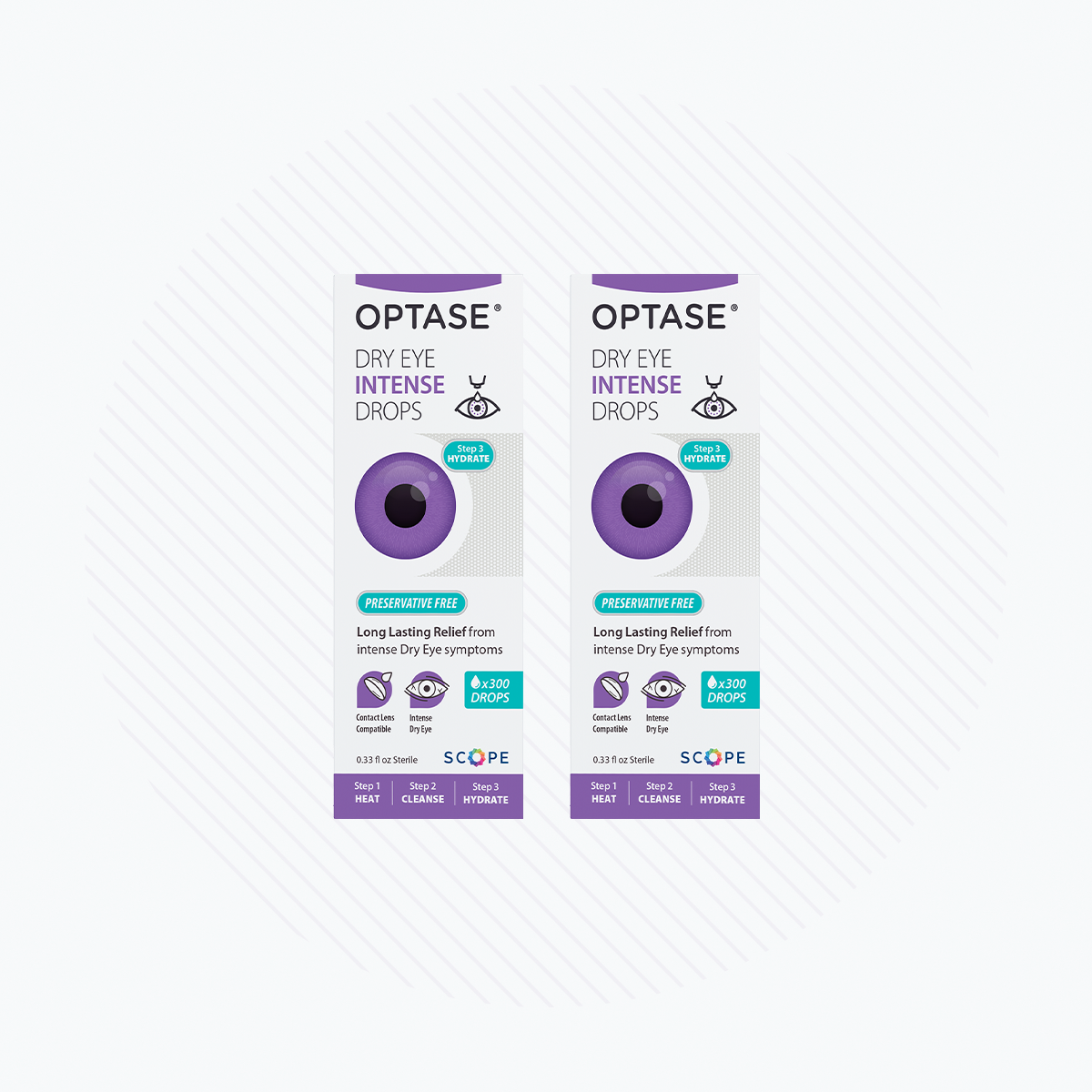 Optase Dry Eye Intense Preservative Free Eye Drops 2-Pack