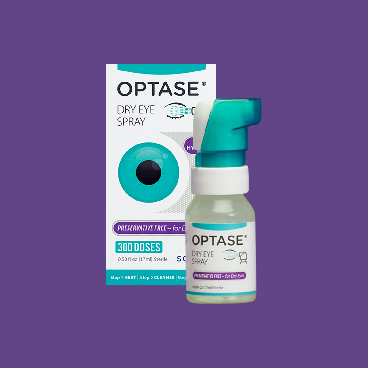Optase Dry Eye Kit (B) Heat Mask,Tea Tree Wipes, Lubricant Spray