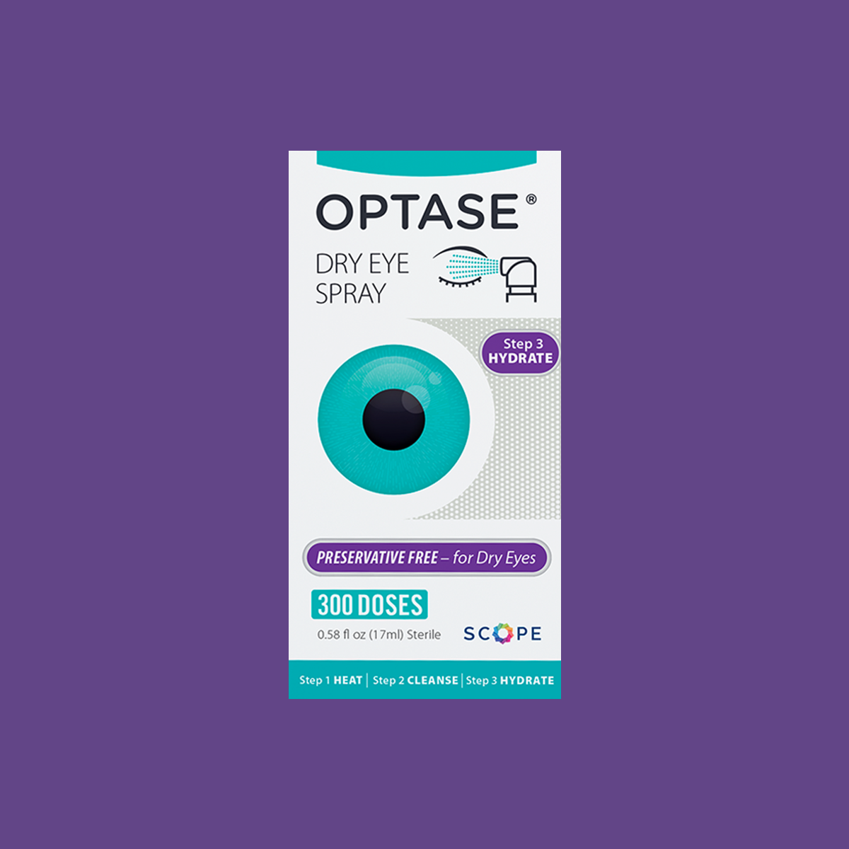 Optase Comfort Dry Eye Spray Digital - Eye Spray for Dry Eyes - Preservative Free Artificial Tears Eye Drops Alternative - .58 fl oz