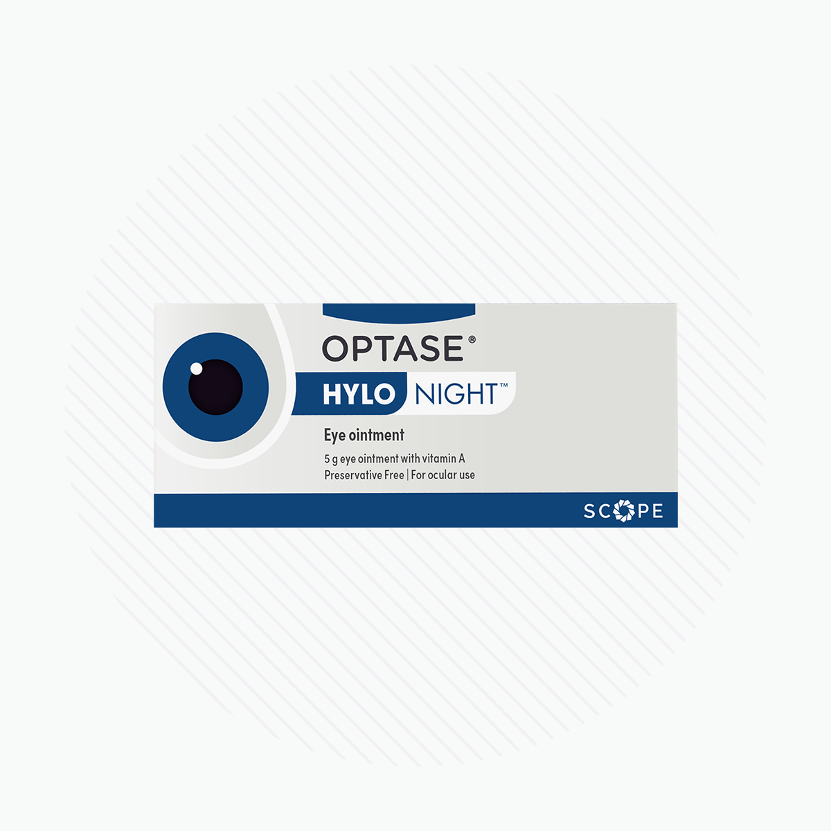 Optase Hylo Night Ointment for Night-time Relief Preservative-Free 300 uses (5g Tube)