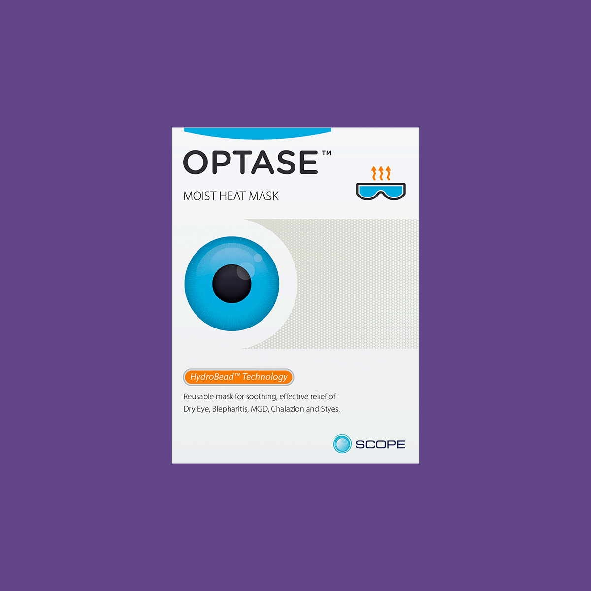 Optase - Moist Heat Dry Eye Mask, Microwavable - Dryeye Rescue