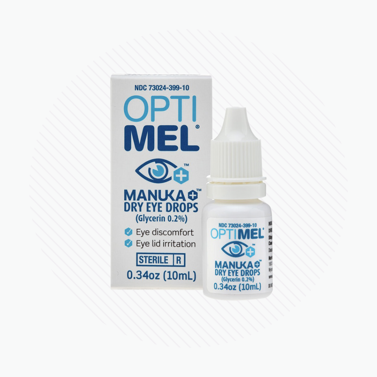 Optimel Manuka Dry Eye Drops 0.2 %, 0.34 oz (10mL Bottle)