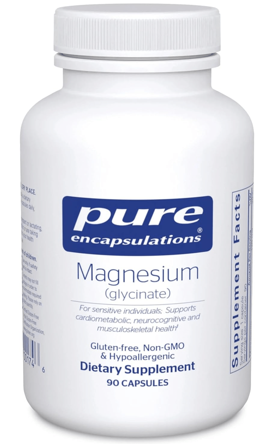 Pure Encapsulations Magnesium (Glycinate) 90ct (1 - 3 month supply) - Dryeye Rescue