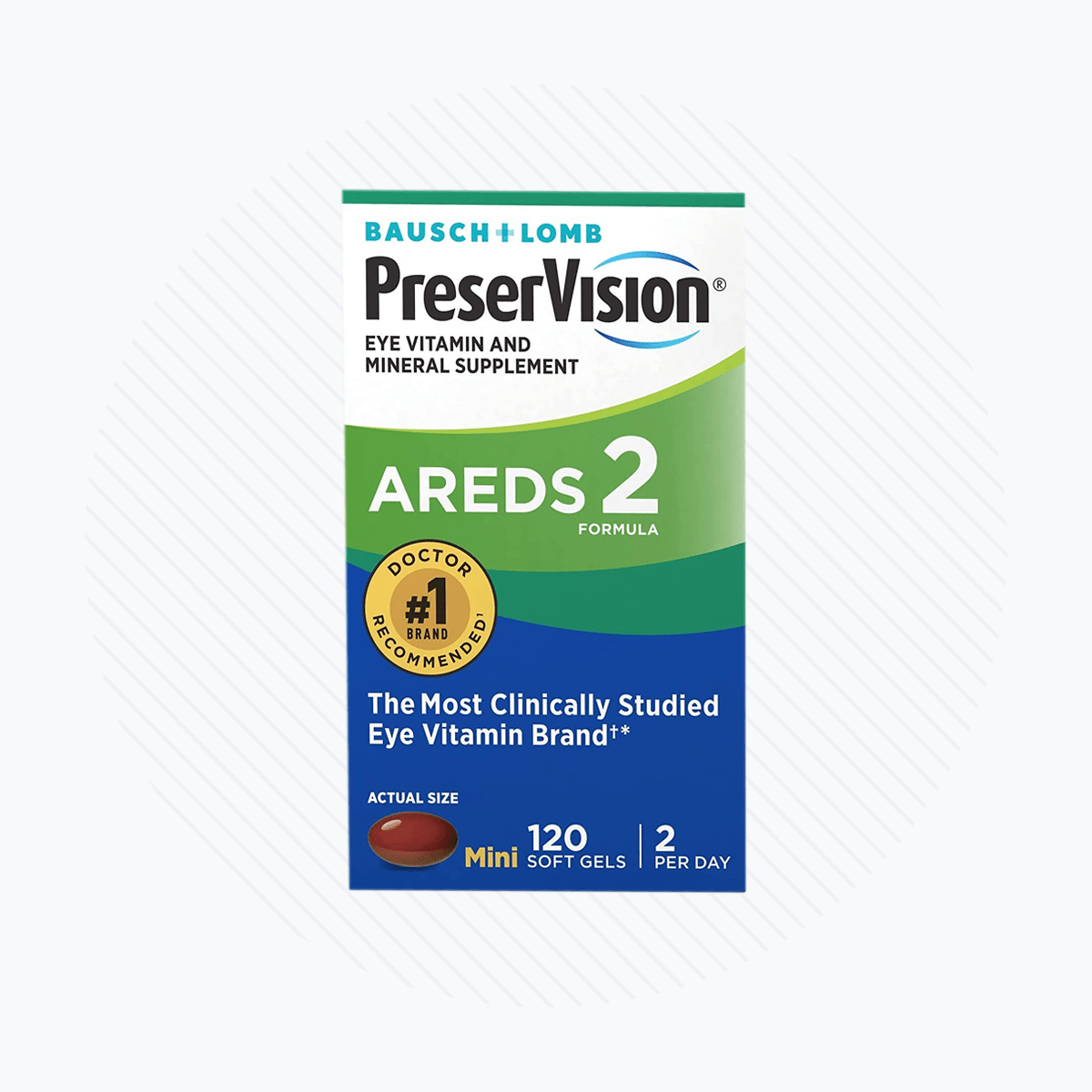 PreserVision AREDS 2 Eye Vitamin & Mineral Supplement 120 Softgels - Dryeye Rescue