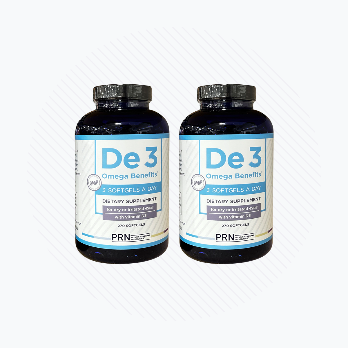 PRN DE3 Omega Benefits 6 month Supply (2 x 270ct Bottles)