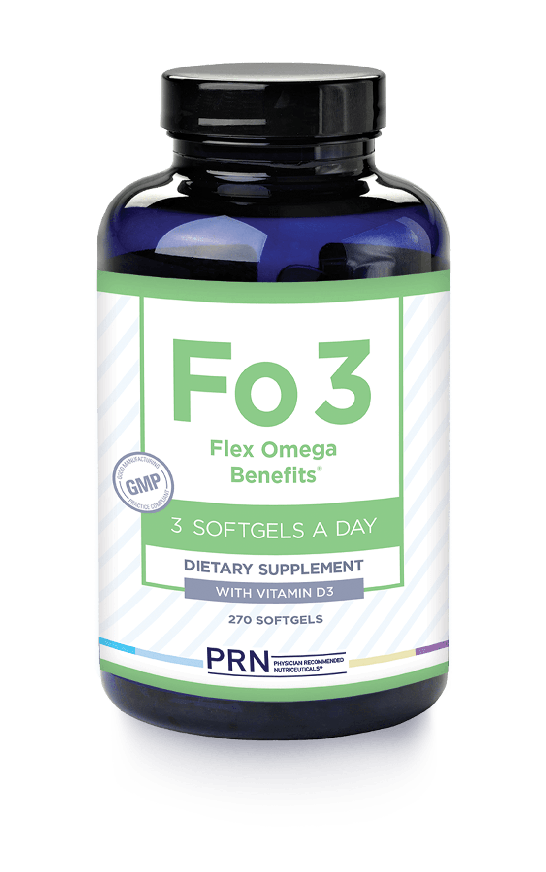 PRN Flex Omega Benefits FO3 with Vitamin D3 for Joint Health (270ct) 3 - Month Supply - Dryeye Rescue