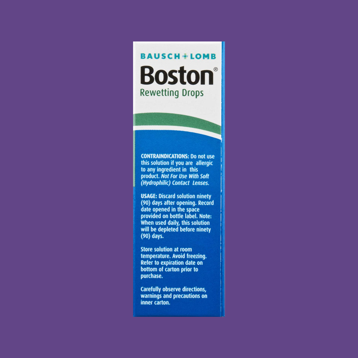 Boston Rewetting Eye Drops for Gas Permeable Contact Lenses, 0.33 Fl Oz