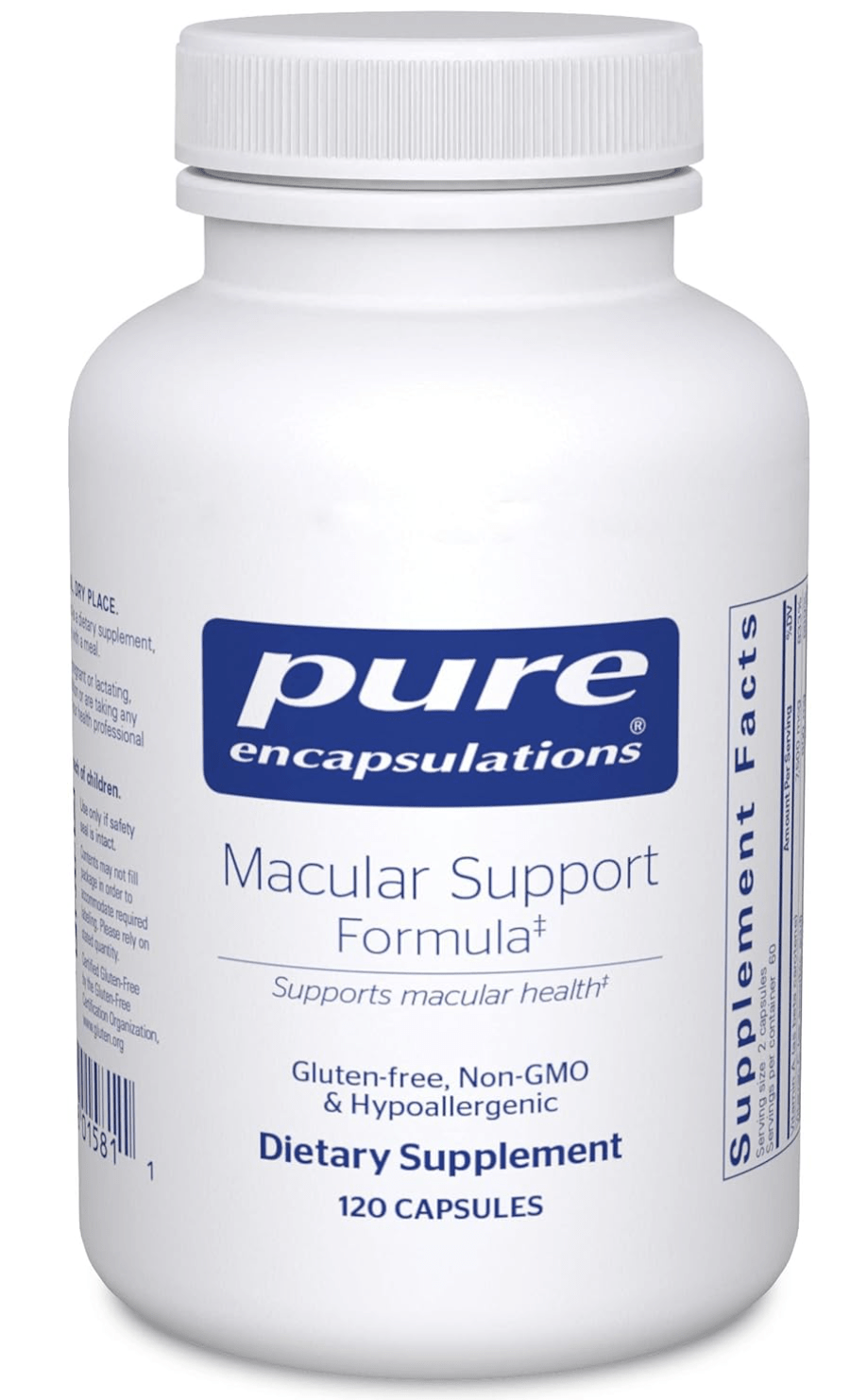 Pure Encapsulations Macular Support Antioxidant Formula (120 ct.) 2 Month Supply - Dryeye Rescue
