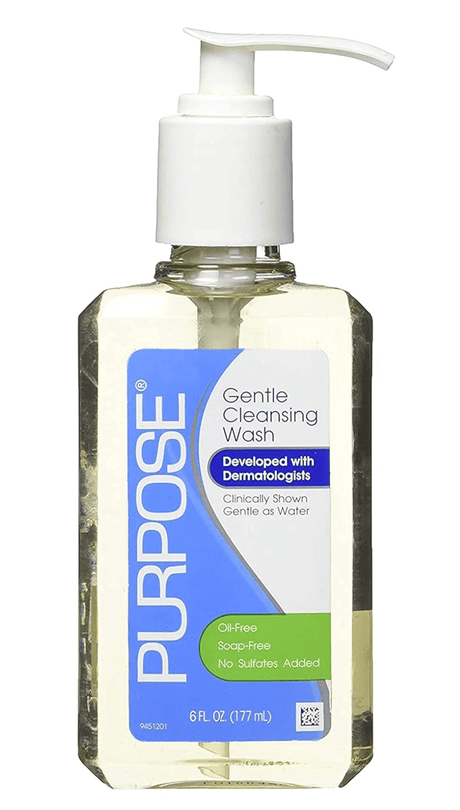 Purpose Gentle Cleansing Wash - Contact Lens Safe Gentle Hand Cleanser (12 oz) - Dryeye Rescue