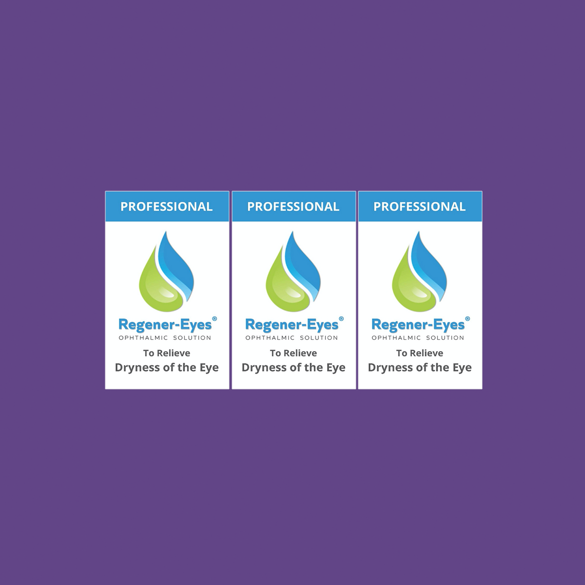 Regener-eyes PRO 3-Pack Eye Drops (3 x 3mL Bottles, 2-3 Month Supply)