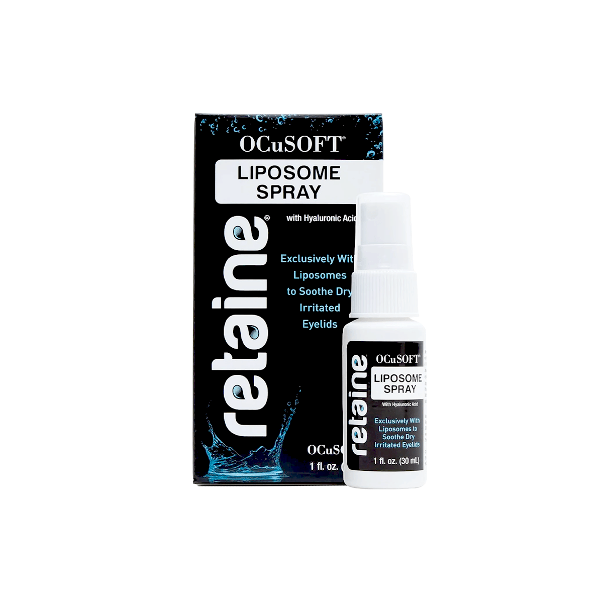 Ocusoft Retaine Liposome Spray to Soothe Irritated Eyelids with HA (30mL) - Dryeye Rescue