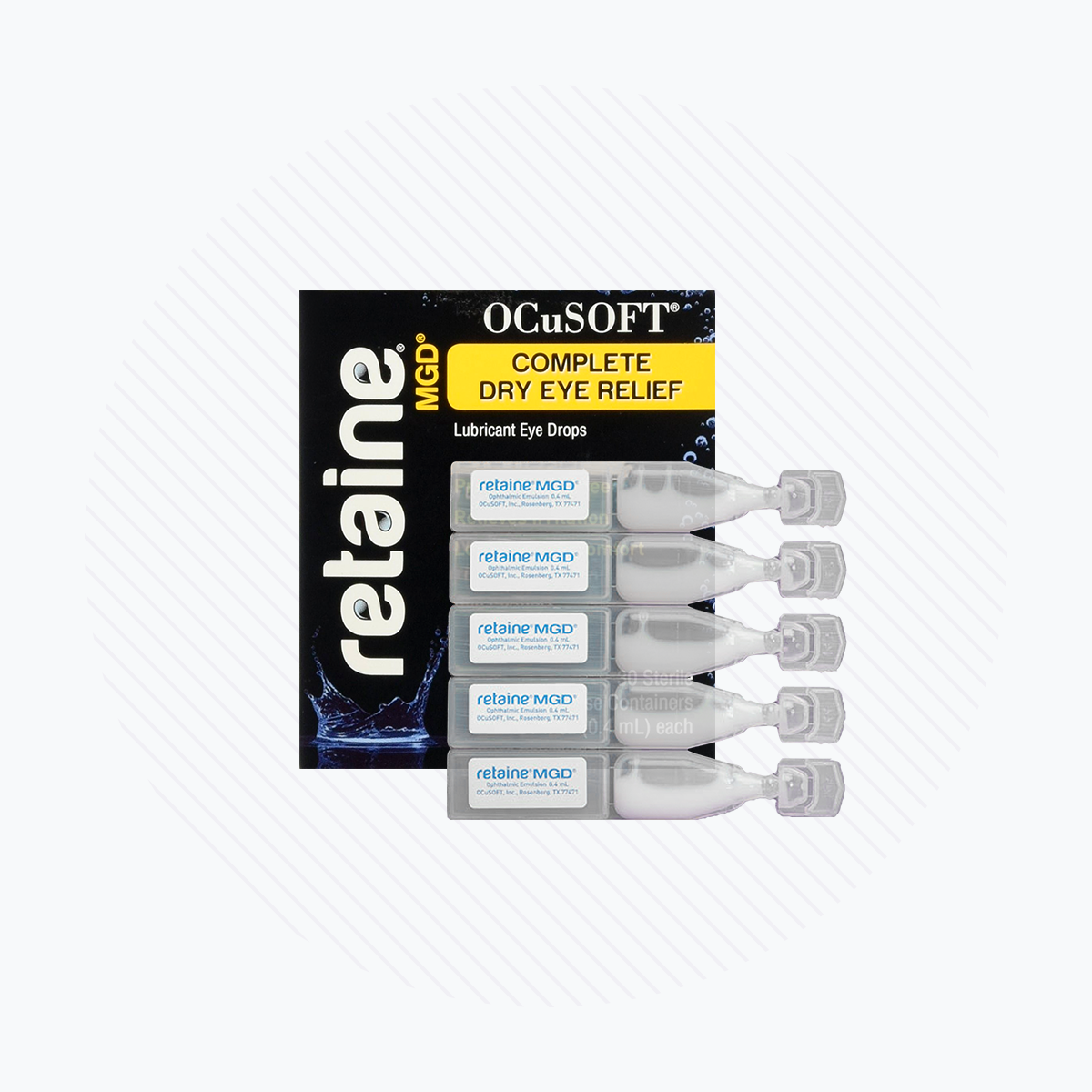 Ocusoft Retaine MGD Eye Drops 60 Vials (Preservative-Free) 2-Pack