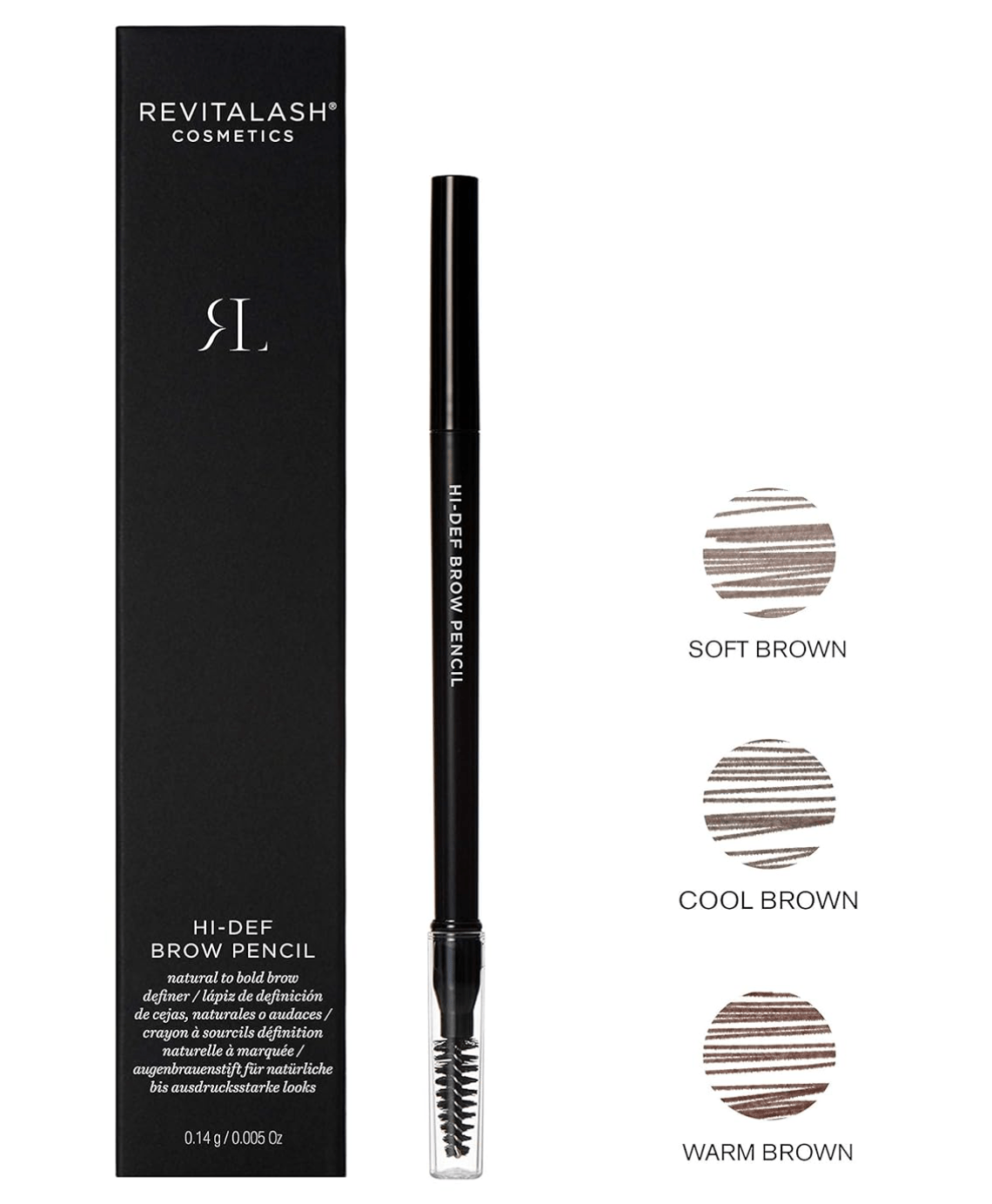 RevitaLash Hi - Def Brow Pencil, Hypoallergenic (3 Colors) - Dryeye Rescue