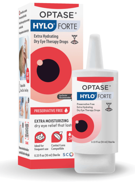 Optase Hylo Forte Dry Eye Therapy Preservative - Free Drops (10mL) - Dryeye Rescue
