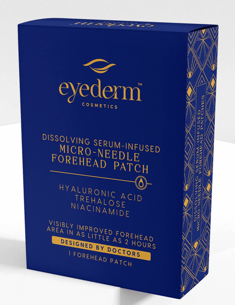EyeDerm Micro - needle Forehead Patches to target fine lines, wrinkles, and skin texture (1ct) Single Use - Dryeye Rescue