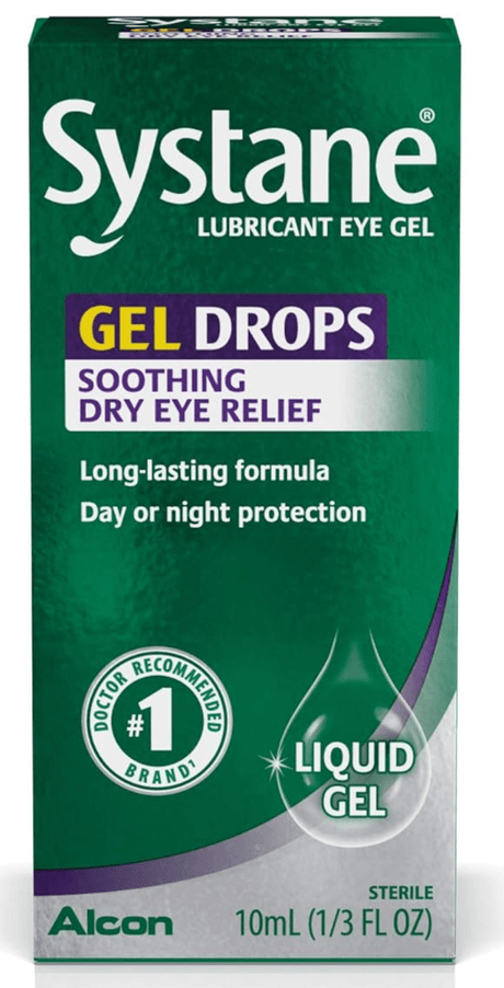 Systane Gel Eye Drops Liquid Gel Soothing Dry Eye Relief (10mL Bottle) - Dryeye Rescue