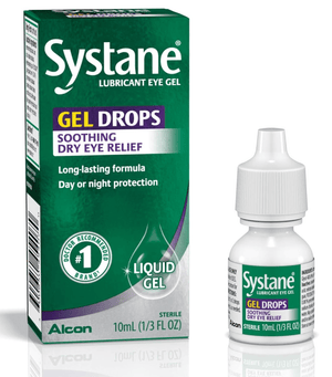 Systane Gel Eye Drops Liquid Gel Soothing Dry Eye Relief (10mL Bottle) - Dryeye Rescue
