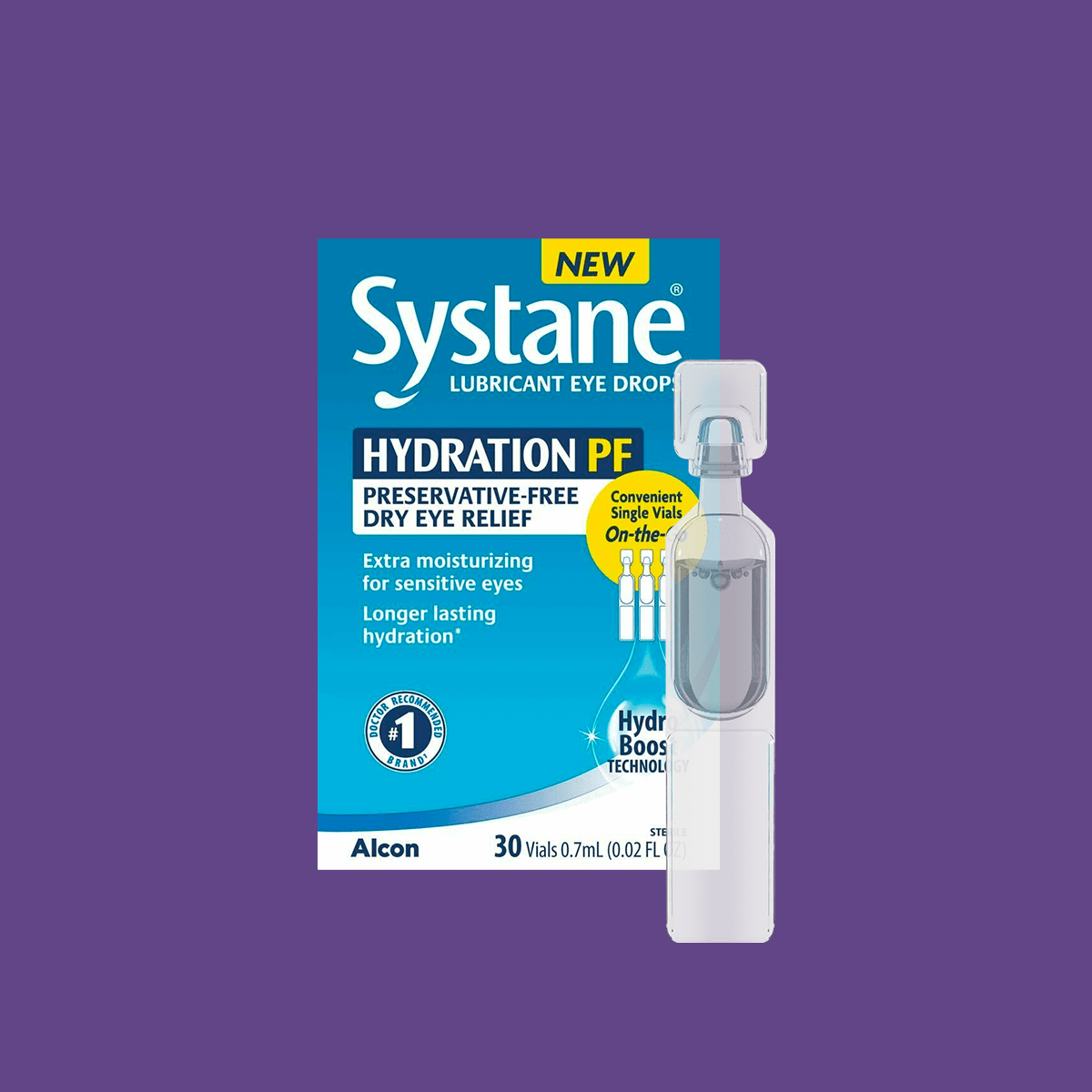 Alcon Systane Hydration Preservative - Free Lubricant Eye Drops 30ct Vials, 30 Count - Dryeye Rescue