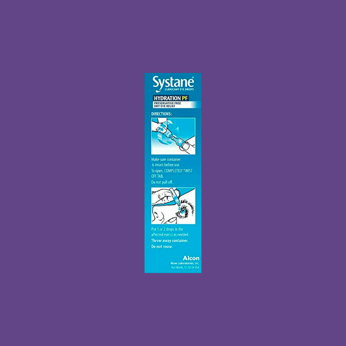 Alcon Systane Hydration Preservative - Free Lubricant Eye Drops 30ct Vials, 30 Count - Dryeye Rescue