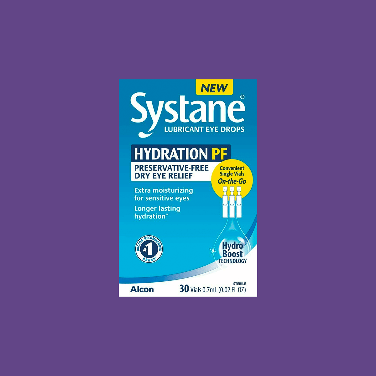 Alcon Systane Hydration Preservative - Free Lubricant Eye Drops 30ct Vials, 30 Count - Dryeye Rescue