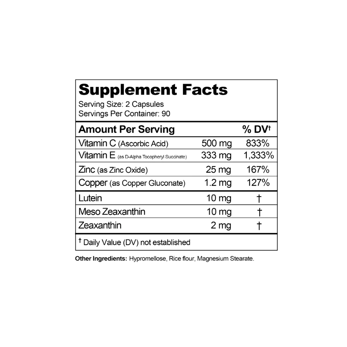 Visual Advantage Macular Support + Meso Z - AREDS 2 - Lutein, Zeaxanthin & Meso - Zeaxanthin - 180 Soft Gels - Dryeye Rescue