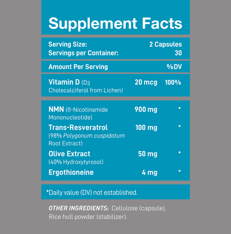 Wonderfeel Youngr™ NMN – Advanced Cellular Longevity Formula (60ct) 1 Month Supply - Dryeye Rescue