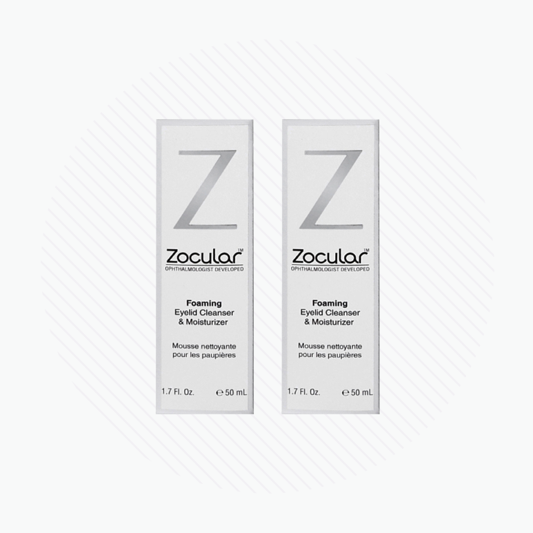 ZocuFoam 2-Pack Eyelid Foam Cleanser (4-6 month supply)