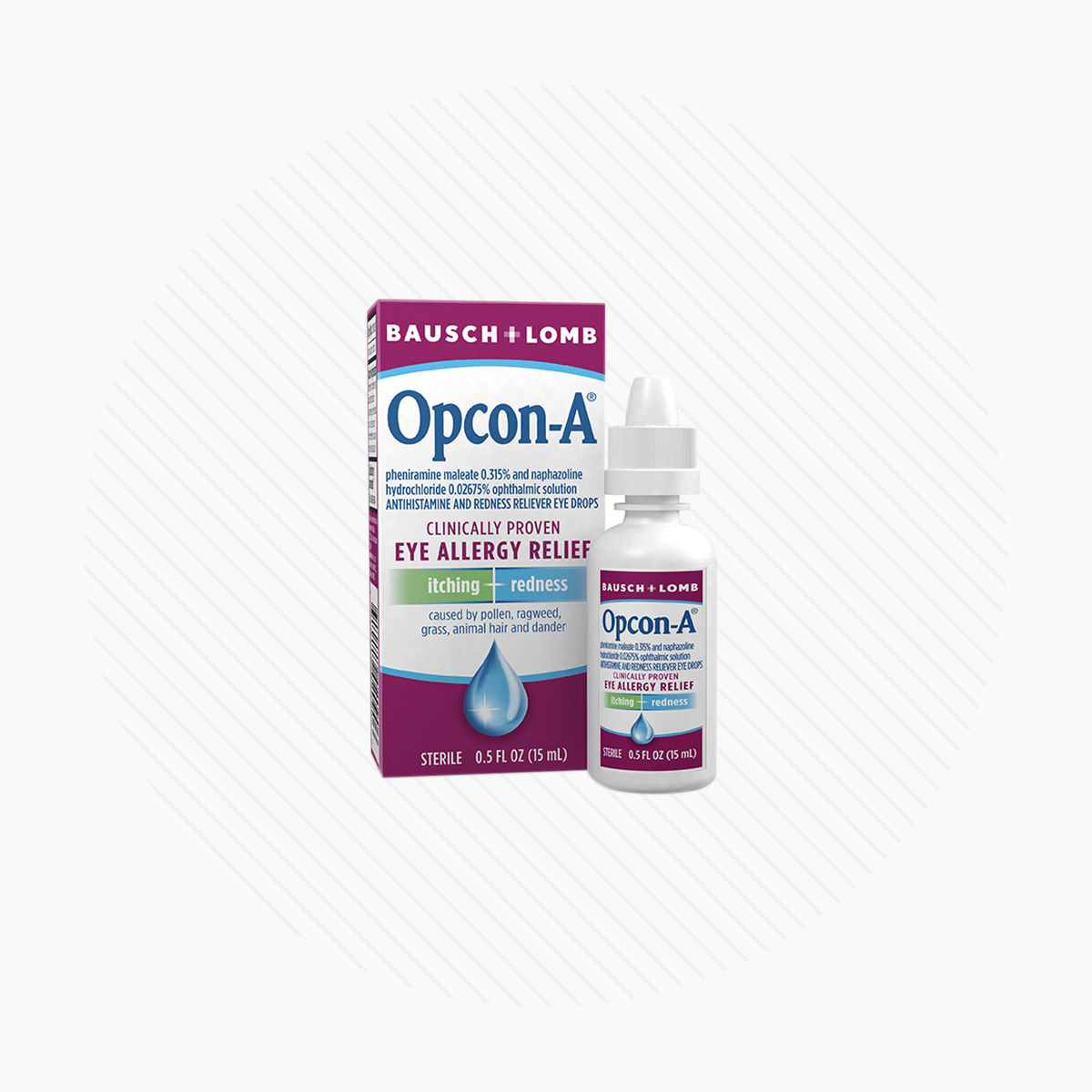 Bausch & Lomb Opcon-A Eye Drops for Allergy Relief 15mL - Dryeye Rescue