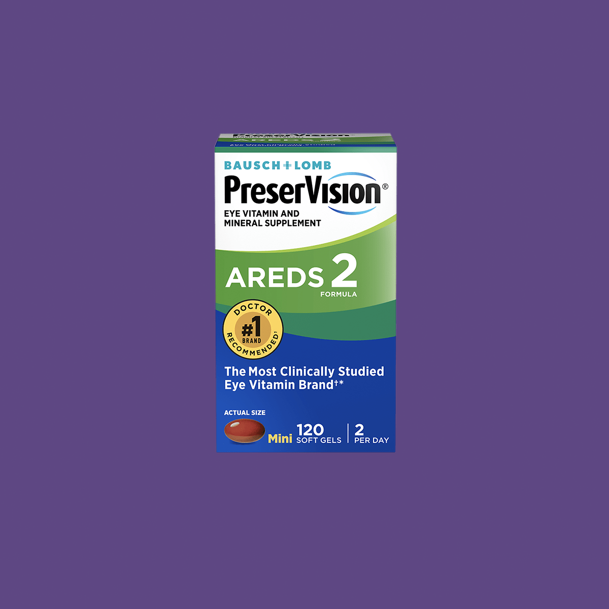PreserVision AREDS 2 Eye Vitamin & Mineral Supplement 120 Softgels - Dryeye Rescue