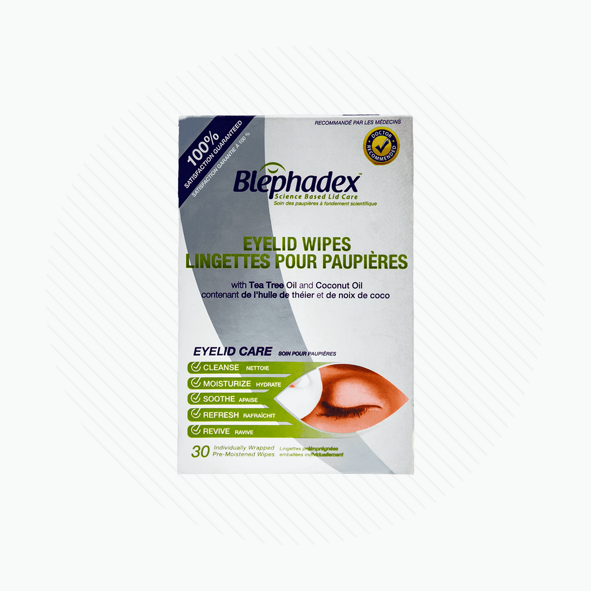 Blephadex Eyelid Wipes (1 month Box of 30) - DryEye Rescue Store