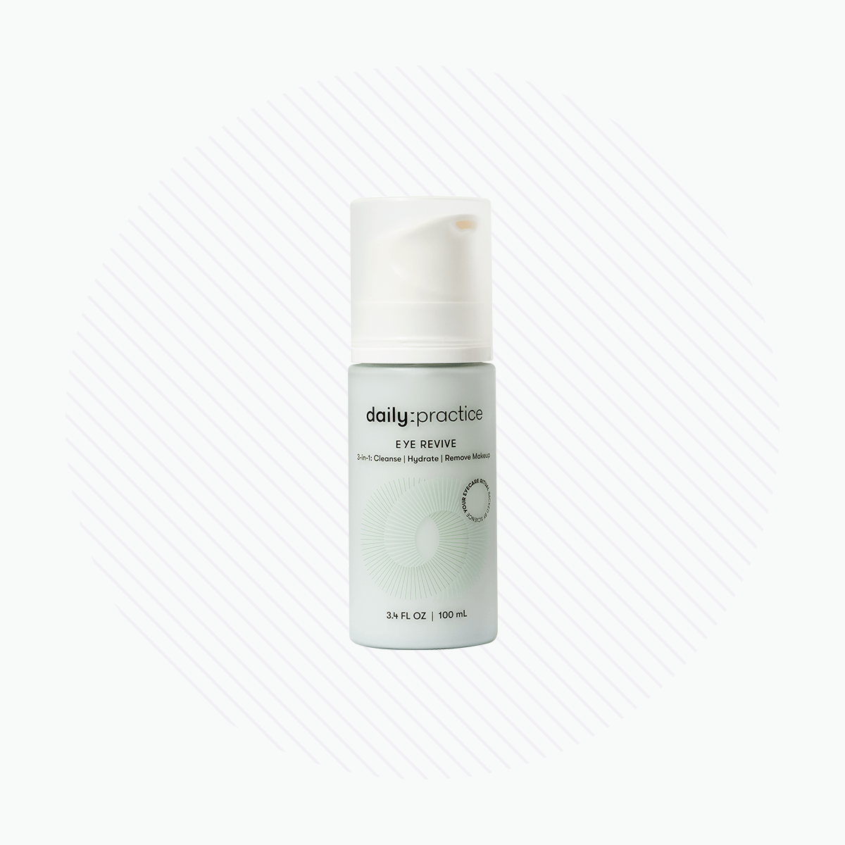 Daily Practice - Eye Revive Foam - 3-in-1 Eye Care Cleanser to Cleanse, Hydrate and Brighten Around the Eyes (3.4oz Bottle) 100ml - Dryeye Rescue