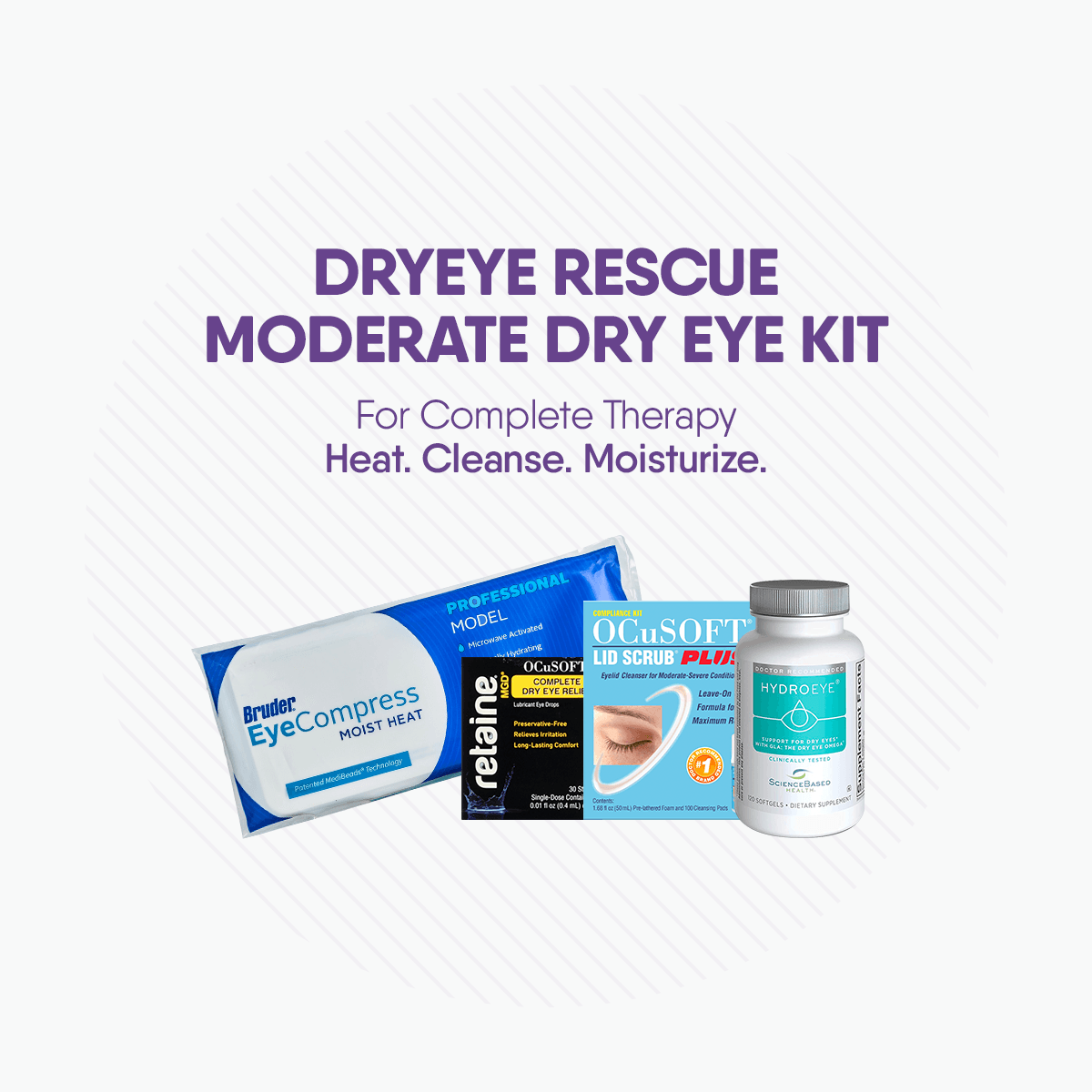 DryEye Rescue Moderate Dry Eye Bundle (4 items) - DryEye Rescue Store