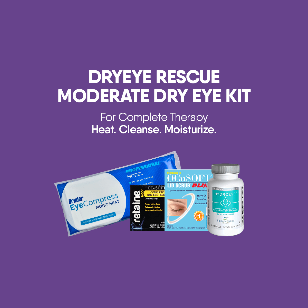 DryEye Rescue Moderate Dry Eye Bundle (4 items) - DryEye Rescue Store