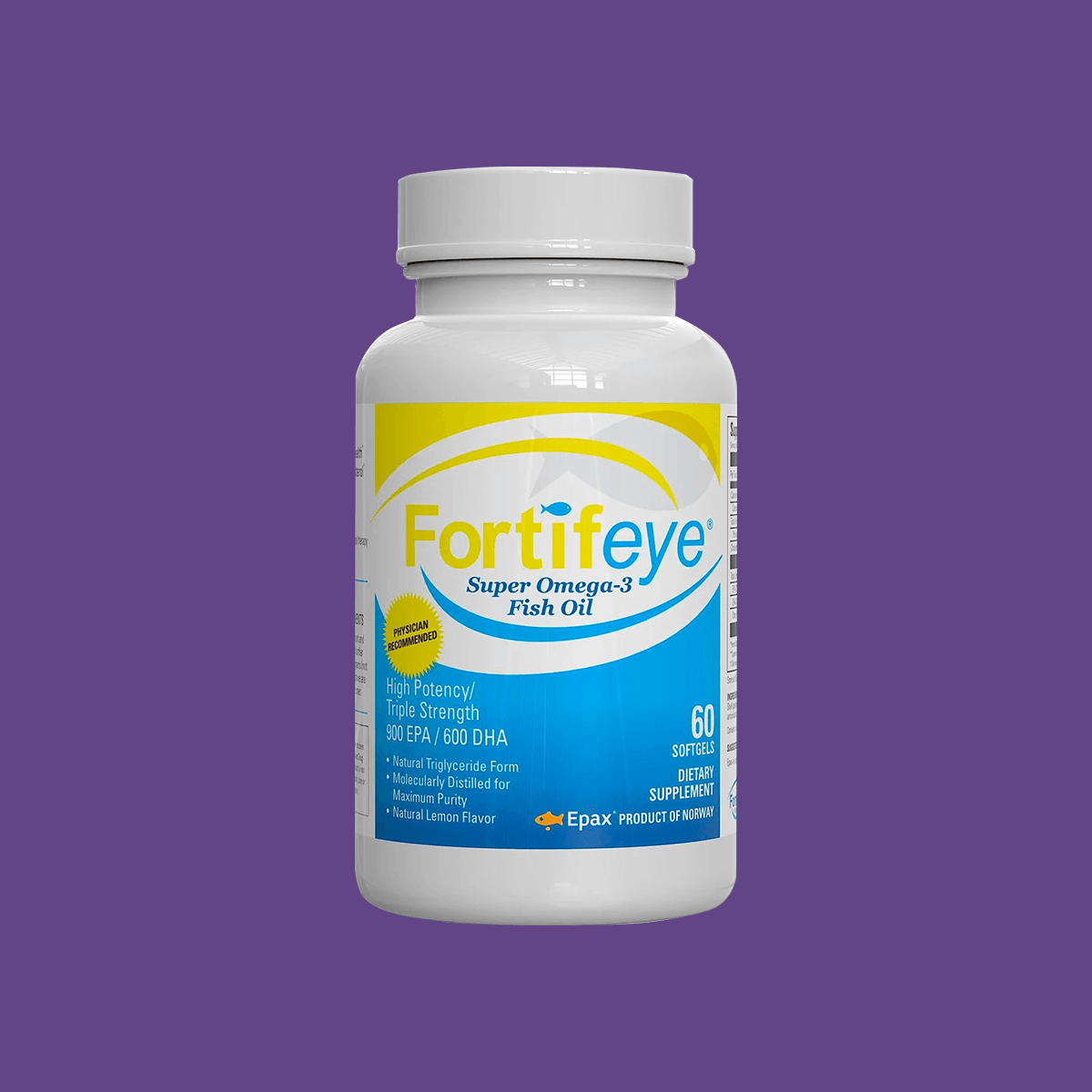 Fortifeye Super Omega-3 Fish Oil for Dry Eye Support (60ct - 30 Day Supply) - Dryeye Rescue